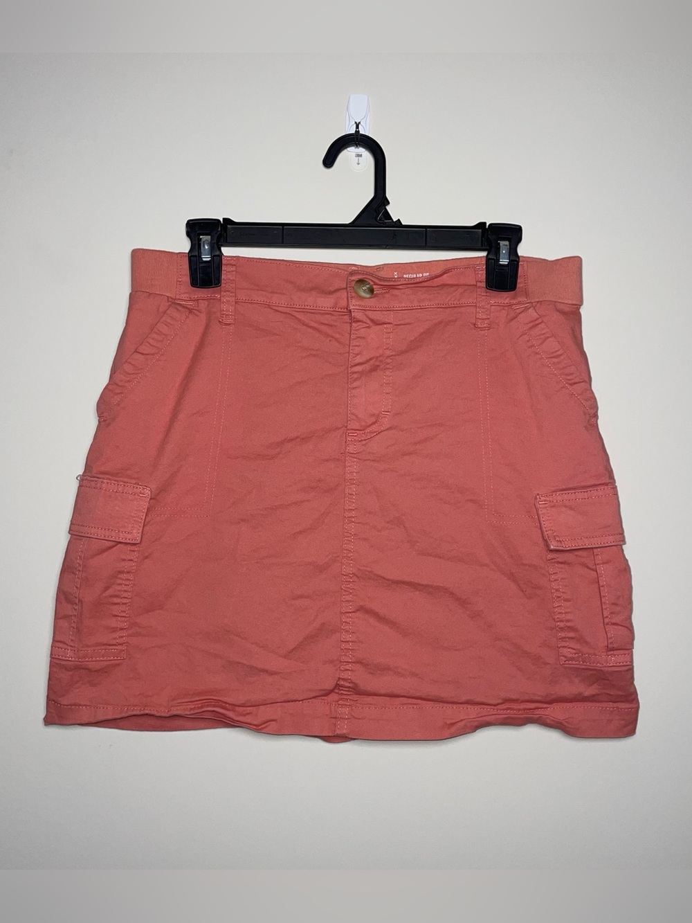 Lee 8 Regular Fit Midrise Skort Elastic Waist Cargo Pockets Summer Classic